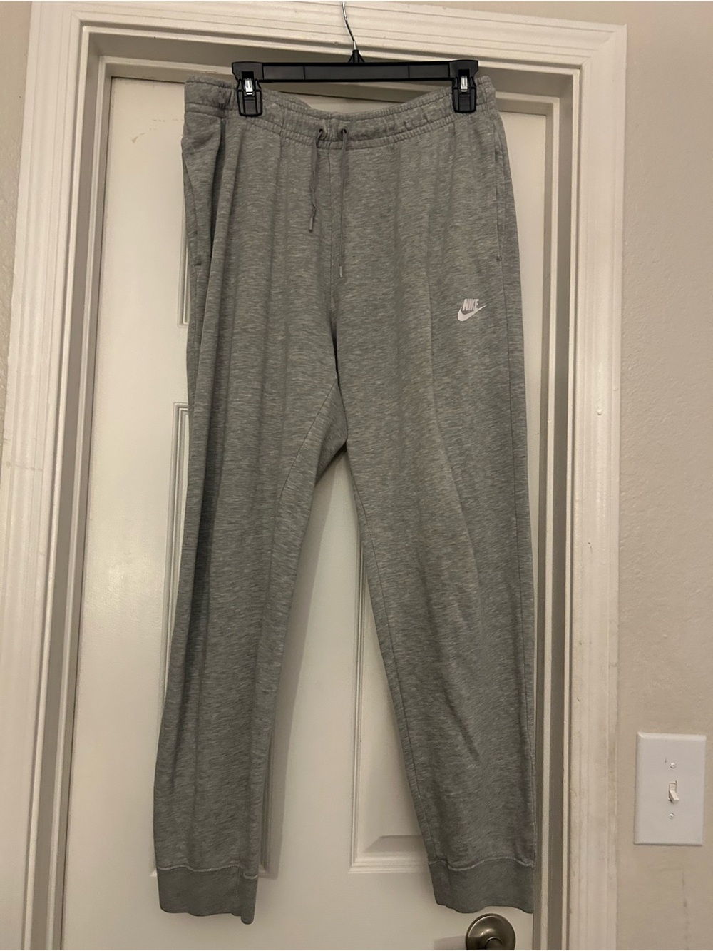 Nike Light Gray Jogger Sweatpants with Swoosh Tag - Picture 4 of 4